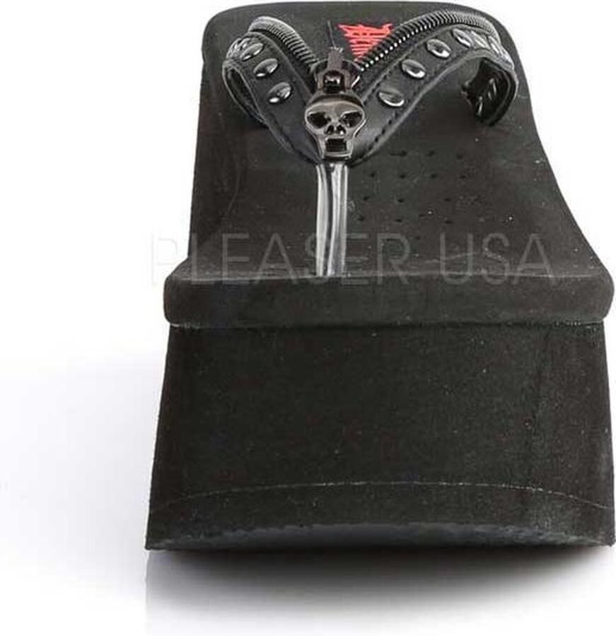 DemoniaCult FUNN-33 Slippers 40 Shoes Zwart