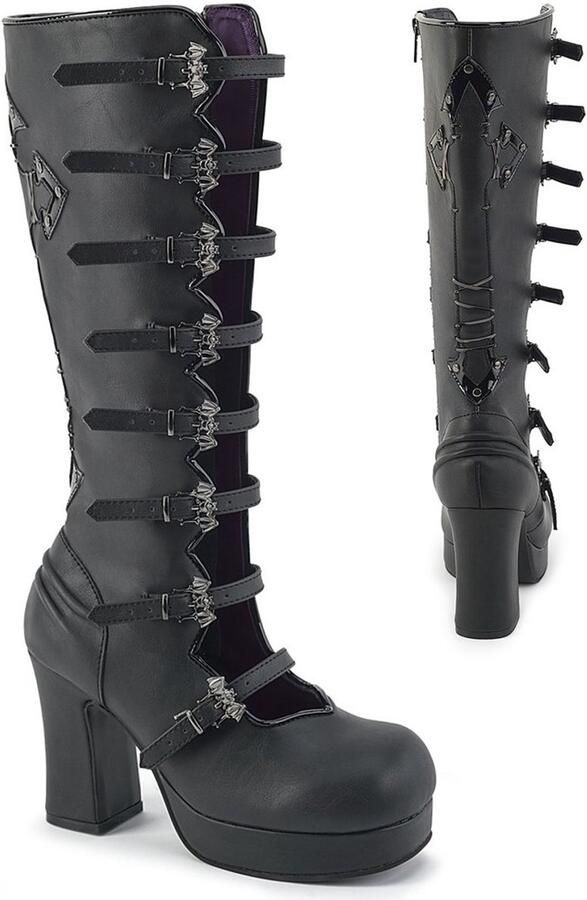 DemoniaCult GOTHIKA160 Laarzen 36 Shoes Zwart