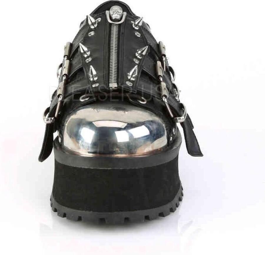 DemoniaCult GRAVEDIGGER-03 Plateau sneakers 38 Shoes Zwart