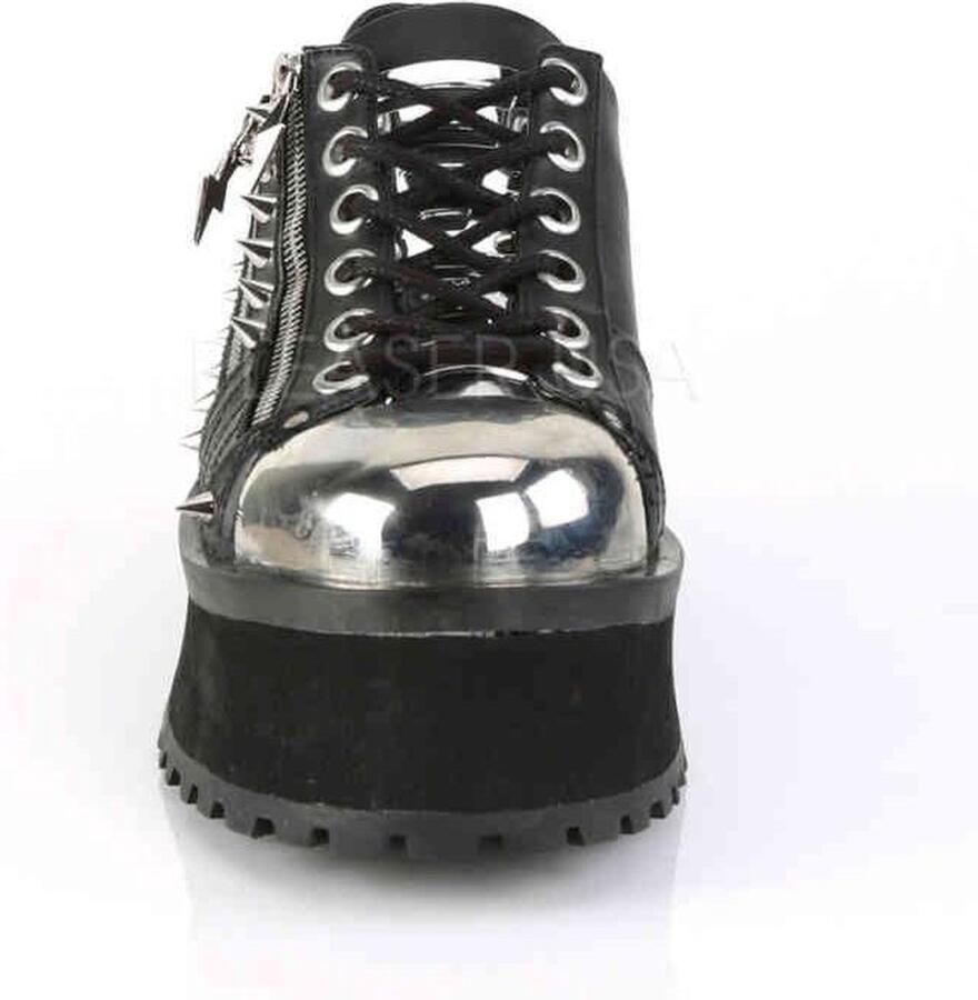DemoniaCult GRAVEDIGGER-04 Plateau sneakers 45 Shoes Zwart