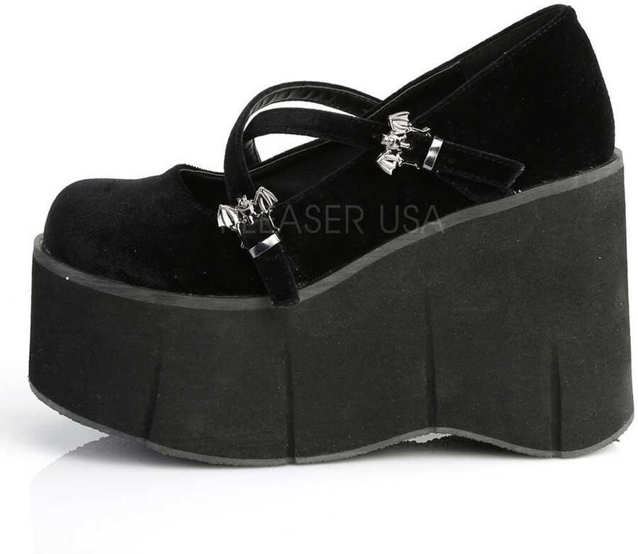 DemoniaCult KERA-10 Sleehakken 37 Shoes Zwart
