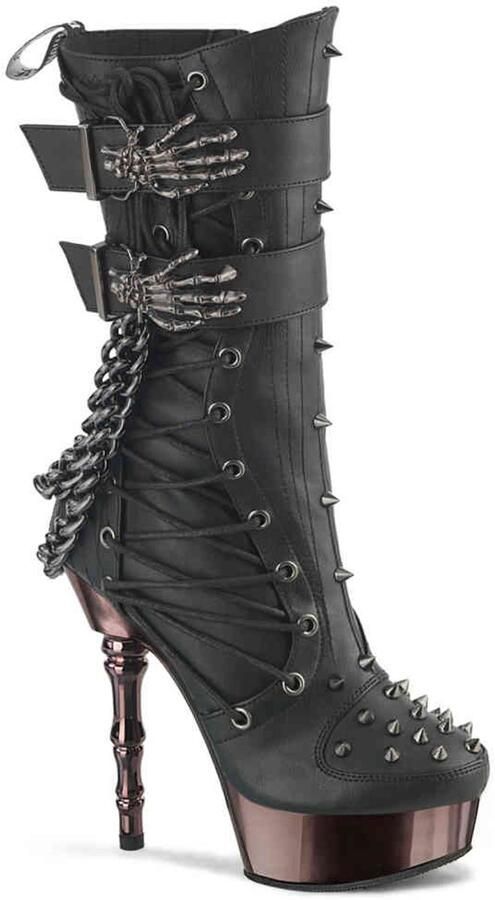 DemoniaCult MUERTO159 Plateau Laarzen 38 Shoes Zwart