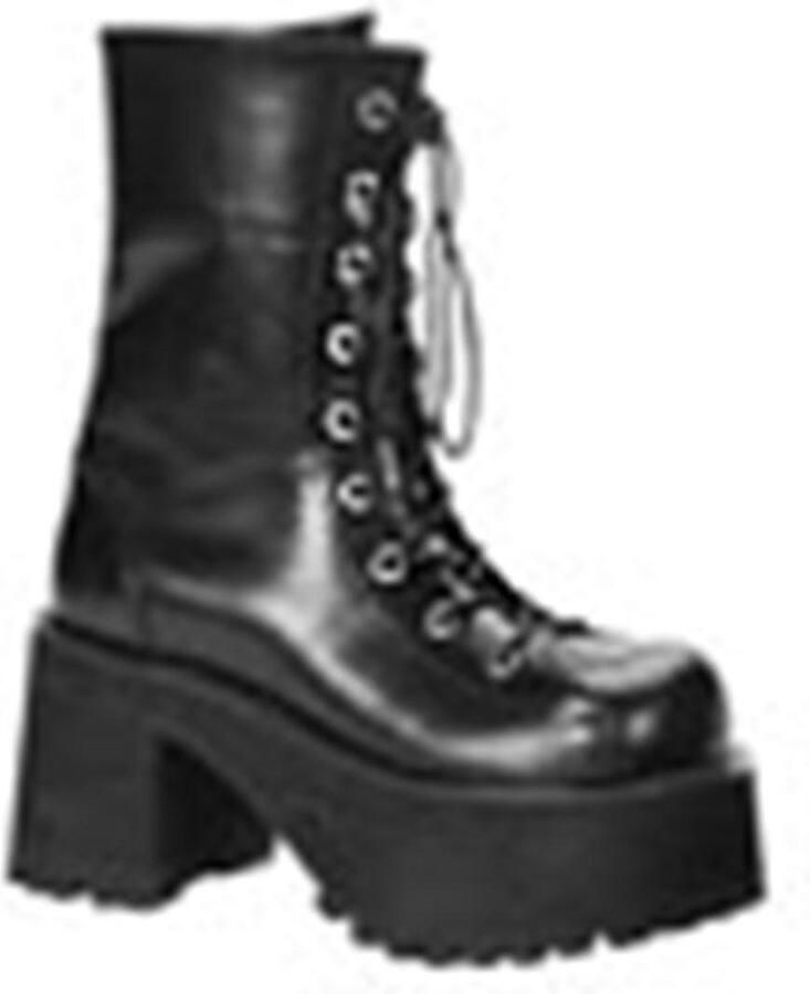 DemoniaCult RANGER-301 Plateau Laarzen 42 Shoes Zwart