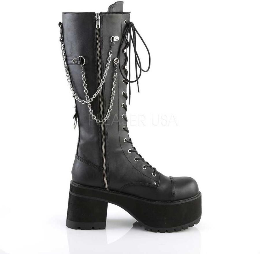 DemoniaCult RANGER-303 Plateau Laarzen 39 Shoes Zwart