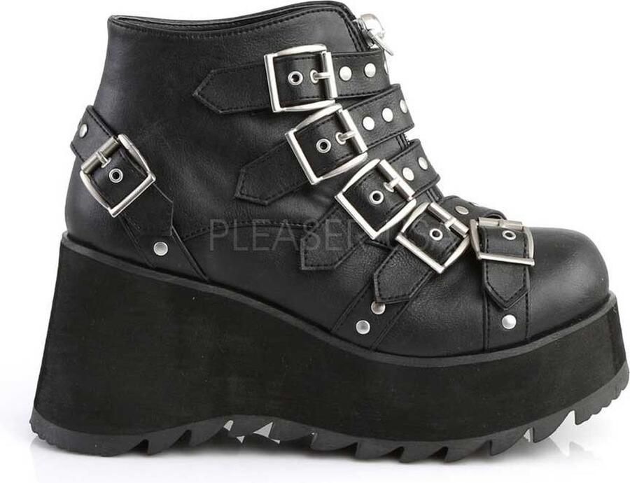 DemoniaCult SCENE-30 Plateau Laarzen 40 Shoes Zwart