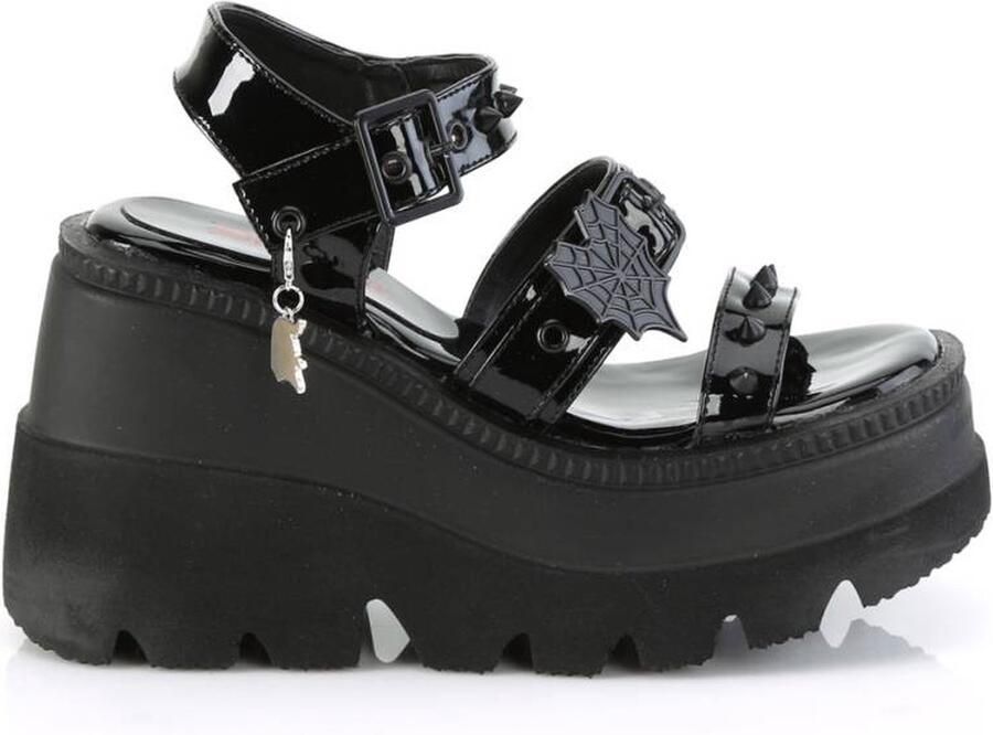 DemoniaCult SHAKER-13 Plateau Sandaal 42 Shoes Zwart - Foto 4