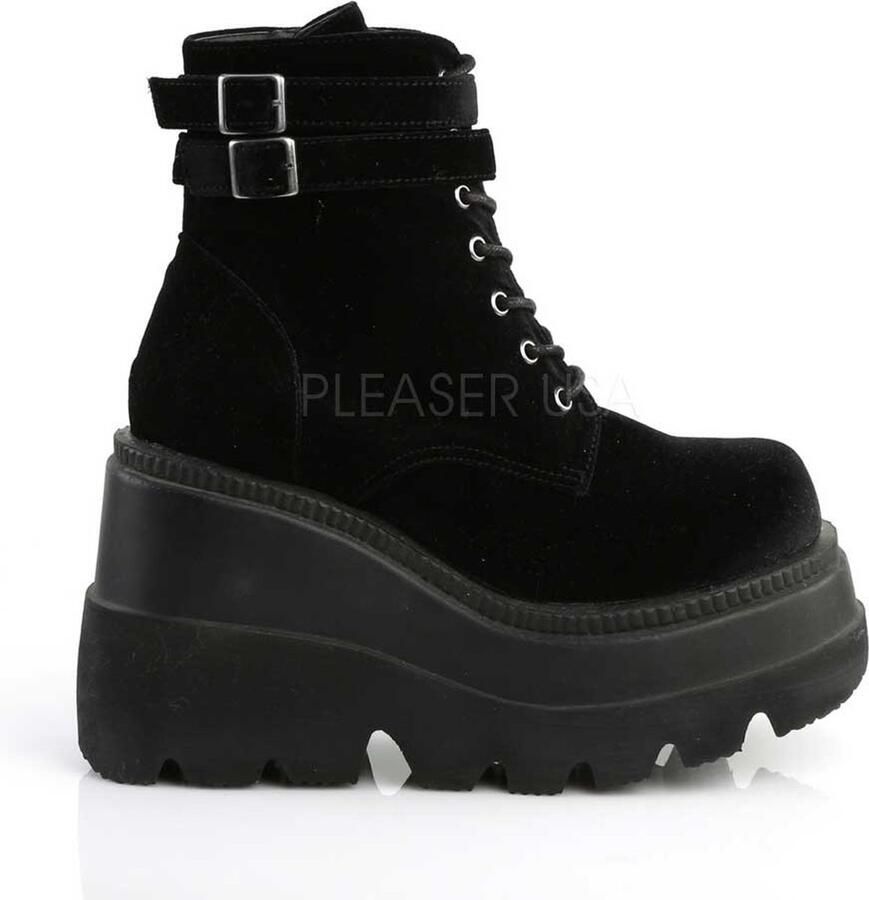 DemoniaCult SHAKER-52 Plateau Laarzen 35 Shoes Zwart