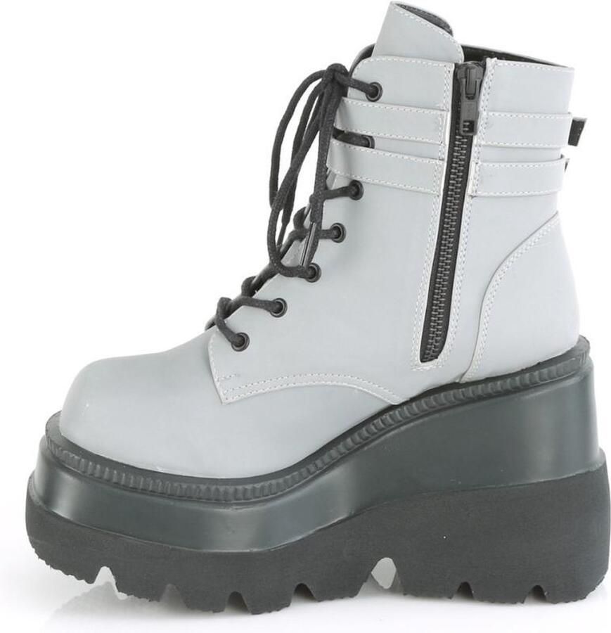 DemoniaCult SHAKER-52 Plateau Laarzen 42 shoes Grijs Zwart