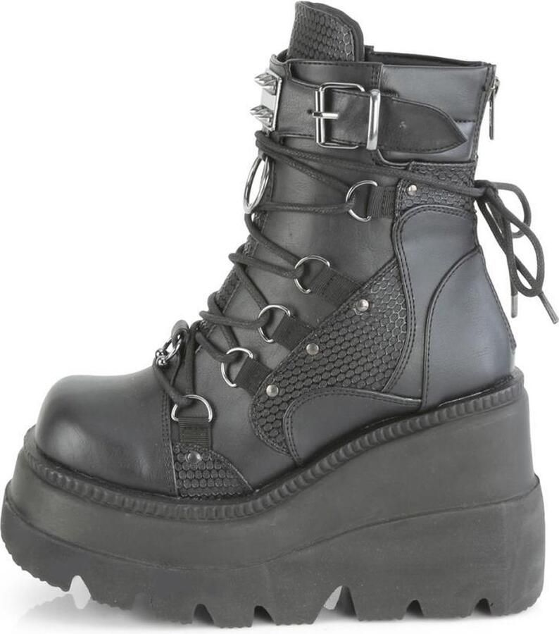DemoniaCult SHAKER-60 Plateau Laarzen 41 shoes Zwart