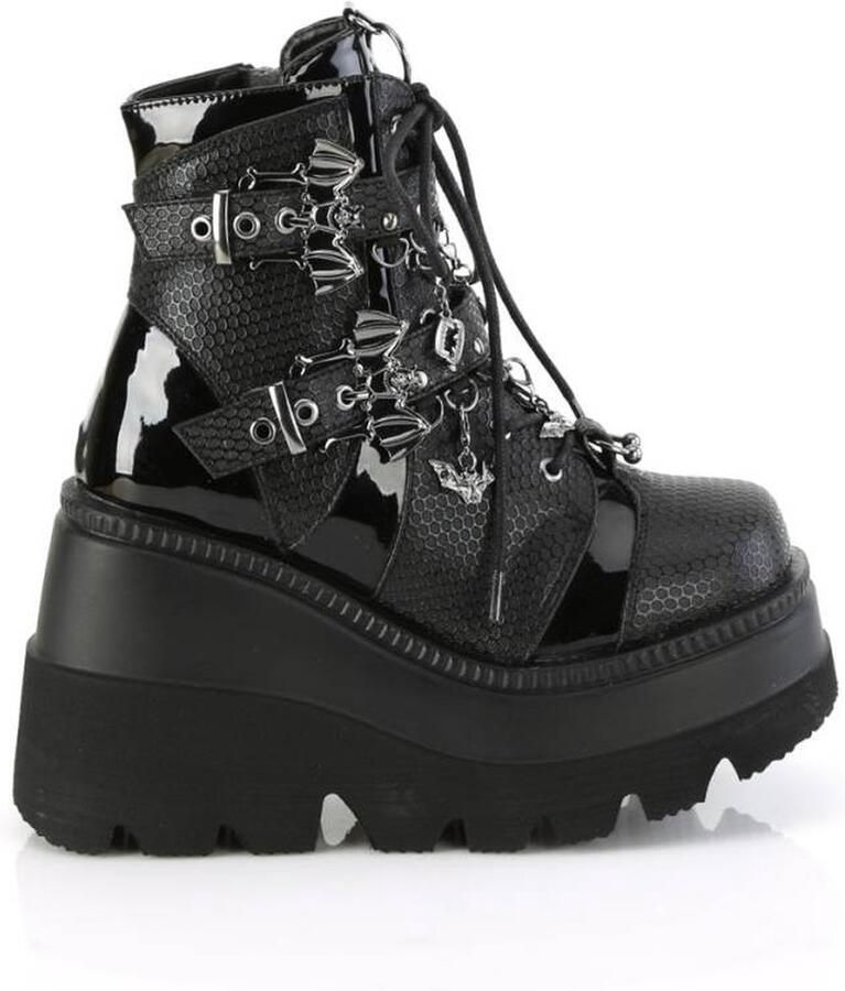 DemoniaCult SHAKER-66 Plateau Laarzen 42 Shoes Zwart - Foto 2