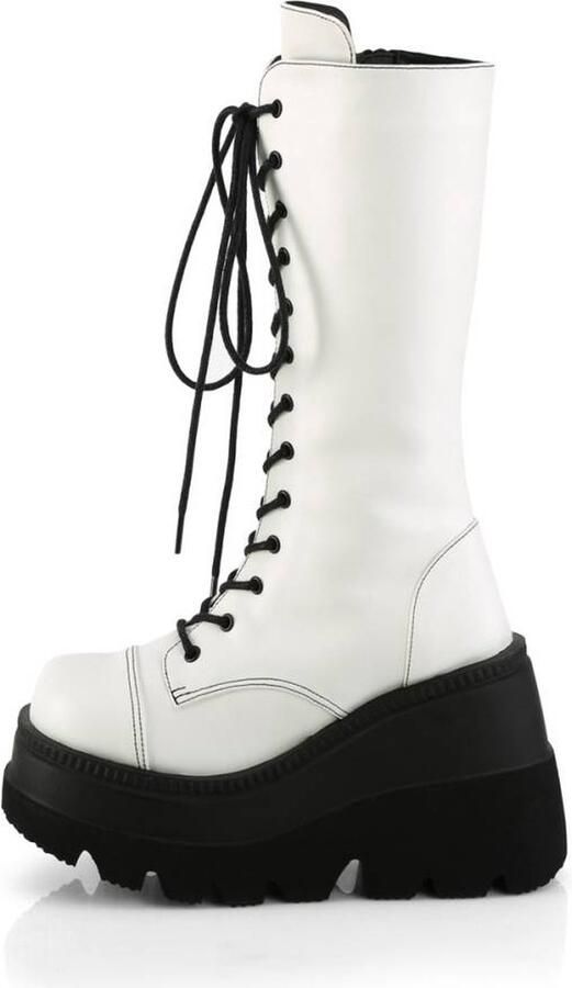 DemoniaCult SHAKER-72 Plateau Laarzen 38 Shoes Wit