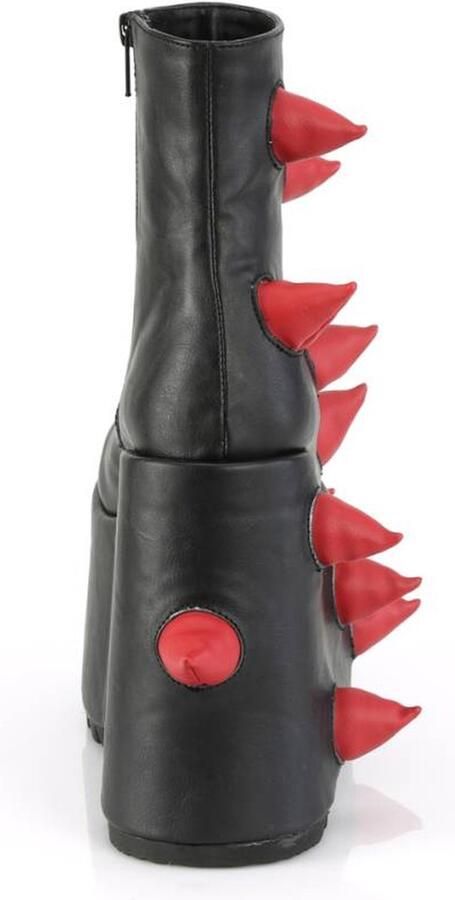 DemoniaCult SLAY-77 Plateau Laarzen 39 Shoes Zwart Rood - Foto 4