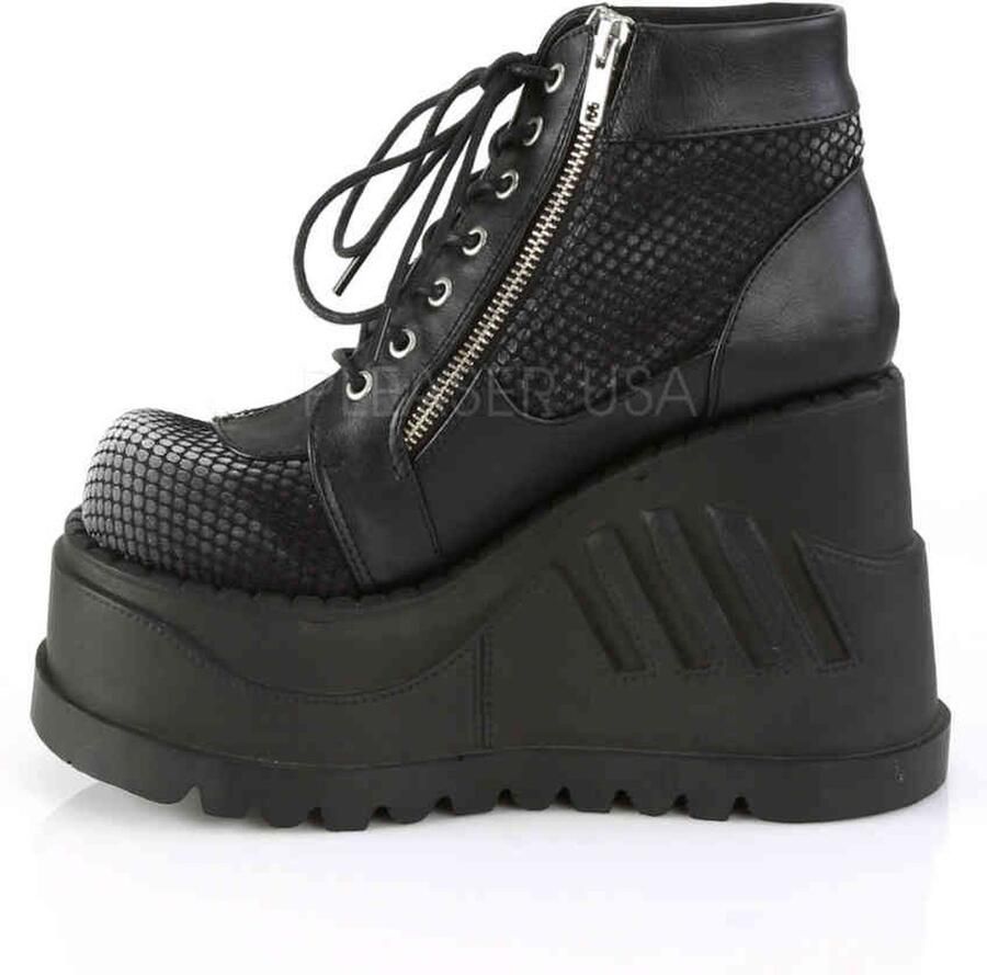 DemoniaCult STOMP-18 Plateau Laarzen 35 Shoes Zwart