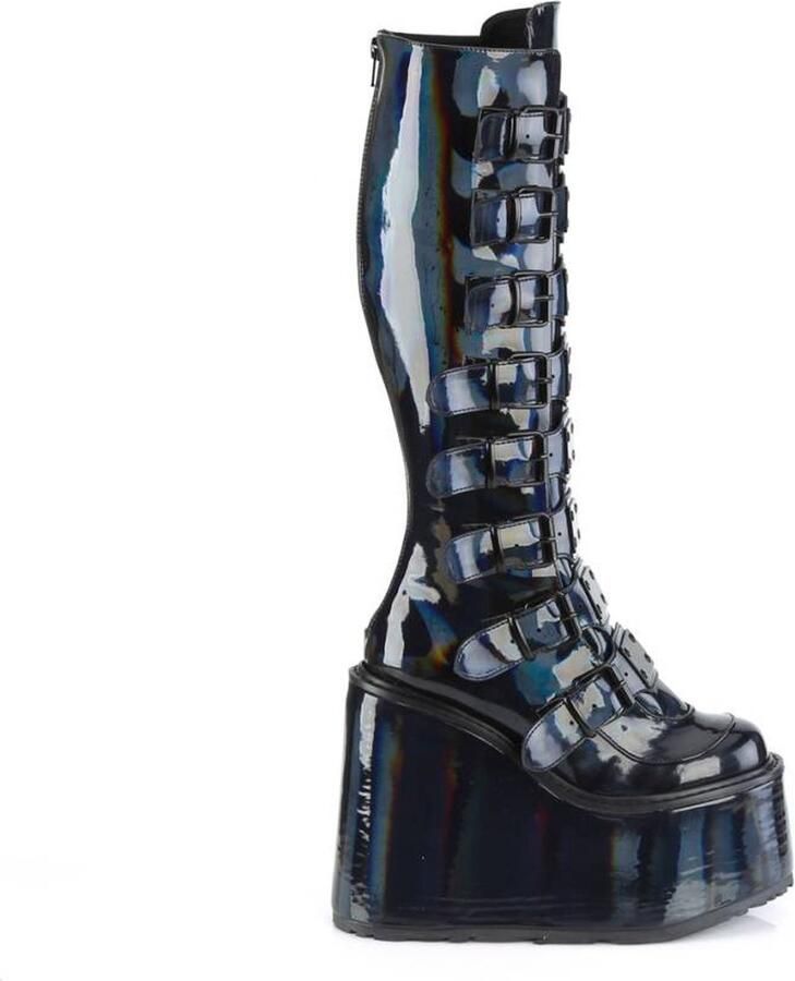 DemoniaCult SWING-815 Plateau Laarzen 41 Shoes Zwart
