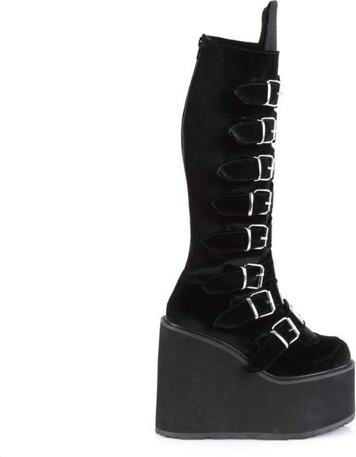 DemoniaCult SWING-815 Plateau Laarzen 38 Shoes Zwart