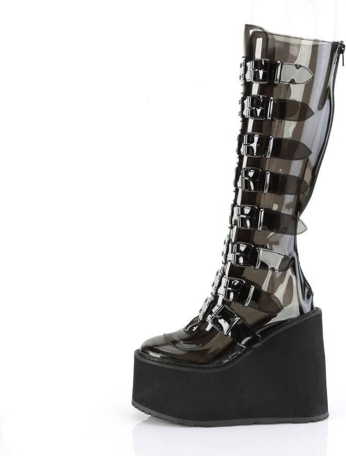 DemoniaCult SWING-815C Plateau Laarzen 42 Shoes Zwart
