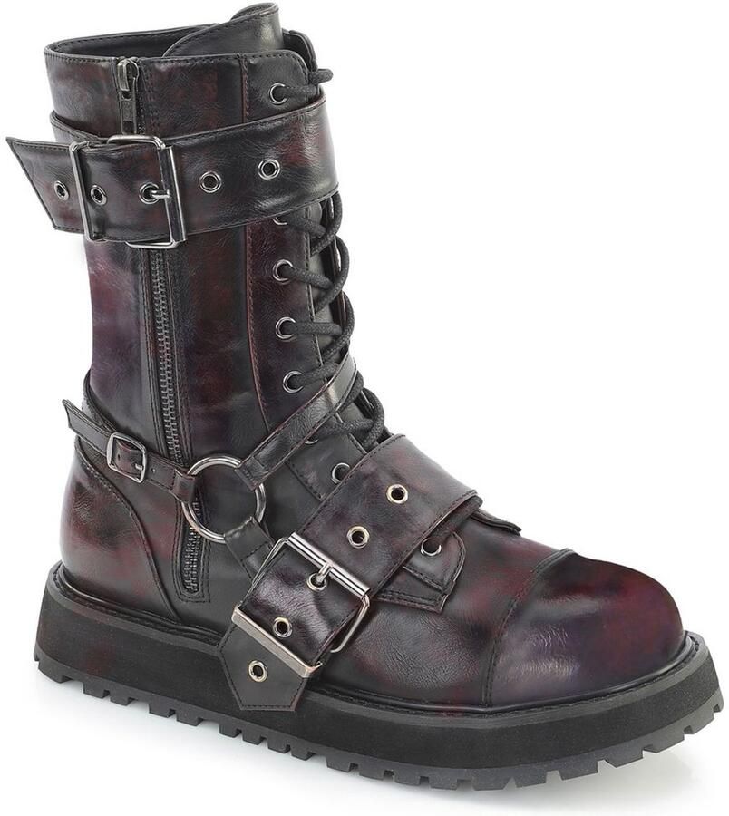DemoniaCult VALOR220 Plateau Laarzen 39 Shoes Bordeaux rood