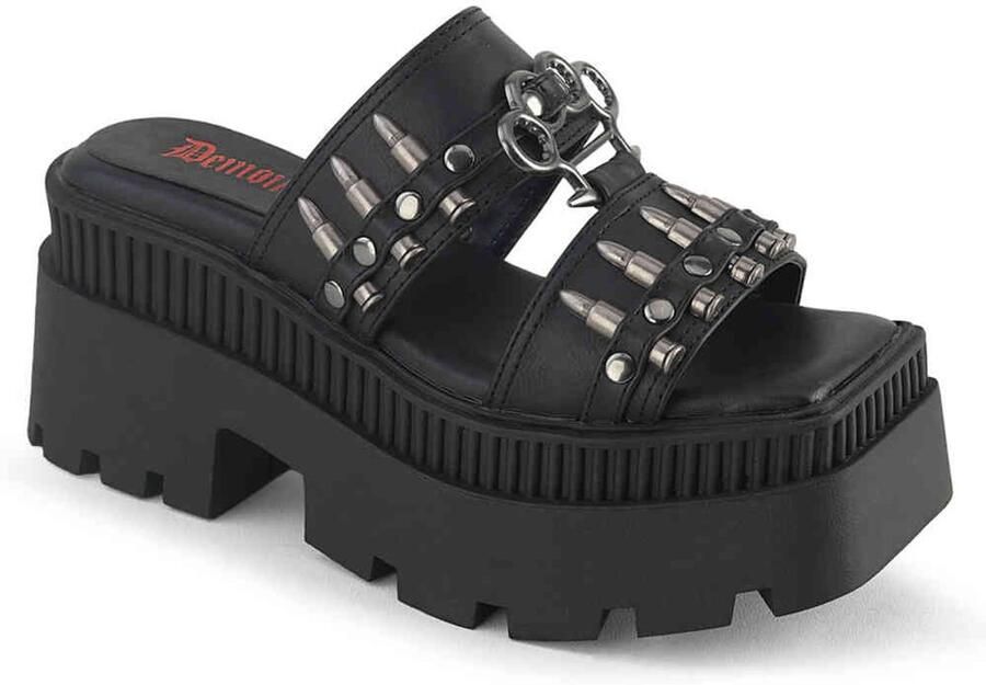 DemoniaCult WRATH-08 Plateau Sandaal 40 Shoes Zwart