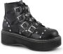 DemoniaCult EMILY-315 Plateau Laarzen 38 Shoes Zwart - Thumbnail 1