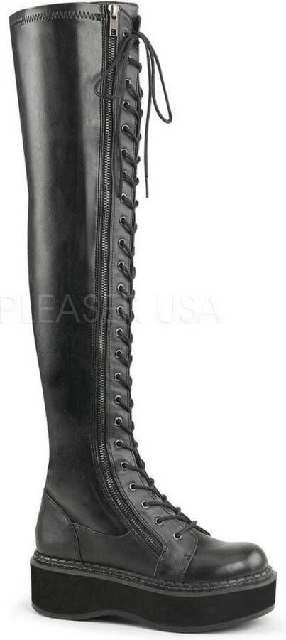 DemoniaCult EMILY-375 Overknee laarzen 36 Shoes Zwart