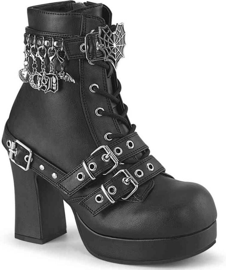 DemoniaCult GOTHIKA-66 Plateau Laarzen 36 Shoes Zwart