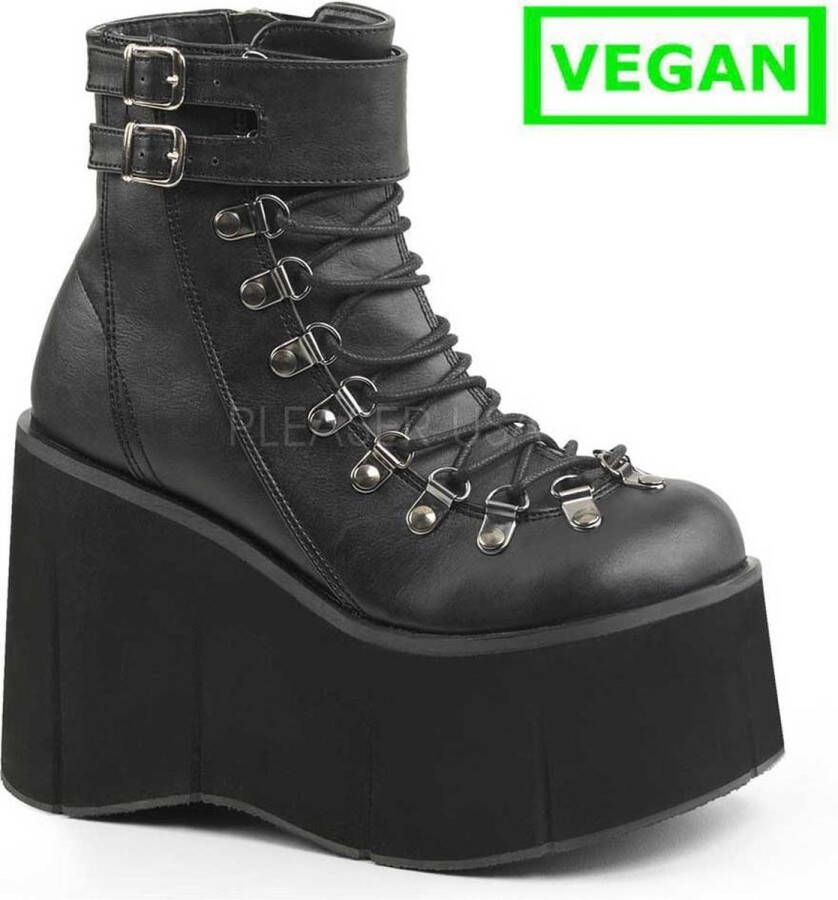DemoniaCult KERA-21 Plateau Laarzen 36 Shoes Zwart
