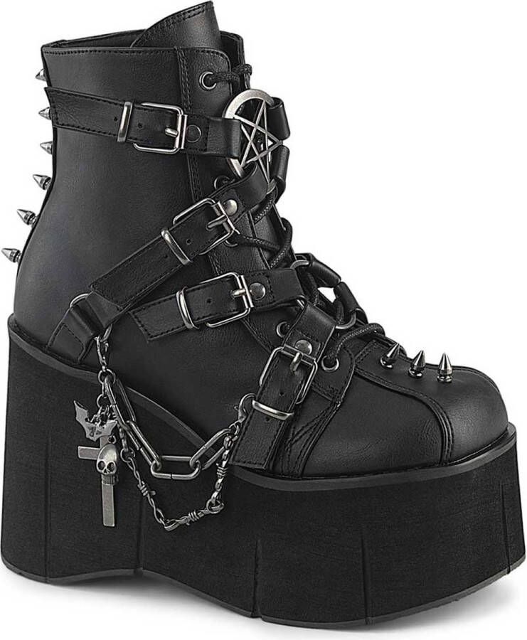 DemoniaCult KERA-68 Plateau Laarzen 37 Shoes Zwart