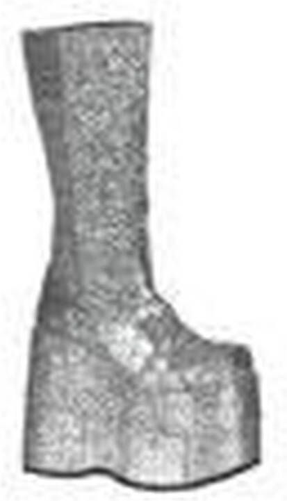 DemoniaCult STACK-301 Plateau Laarzen 39 Shoes Zilverkleurig - Foto 3