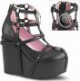 DemoniaCult POISON-25-1 Sleehakken 41 Shoes Zwart - Thumbnail 2