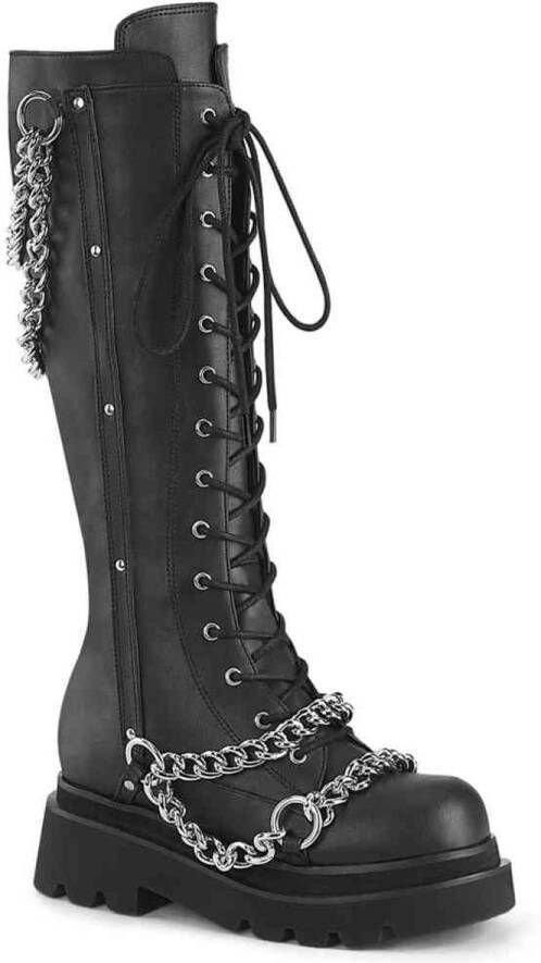 DemoniaCult RENEGADE-215-1 Kniehoge laarzen 42 Shoes Zwart