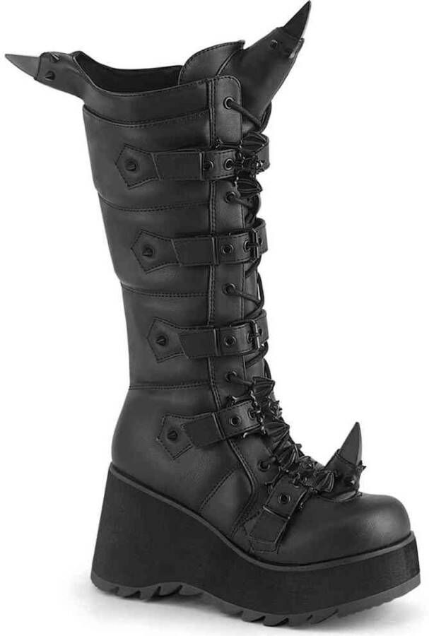 DemoniaCult SCENE-157 Plateau Laarzen 39 Shoes Zwart