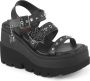 DemoniaCult SHAKER-13 Plateau Sandaal 36 Shoes Zwart - Thumbnail 1