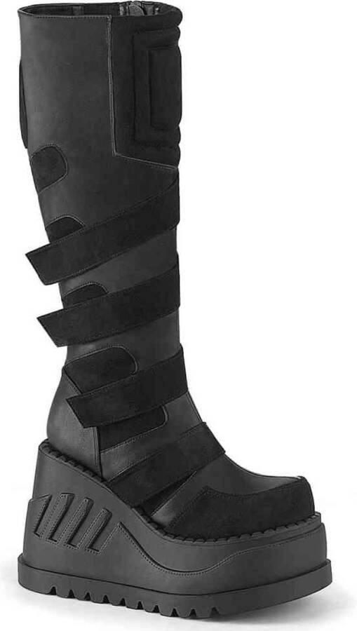 DemoniaCult STOMP-228 Plateau Laarzen 37 Shoes Zwart