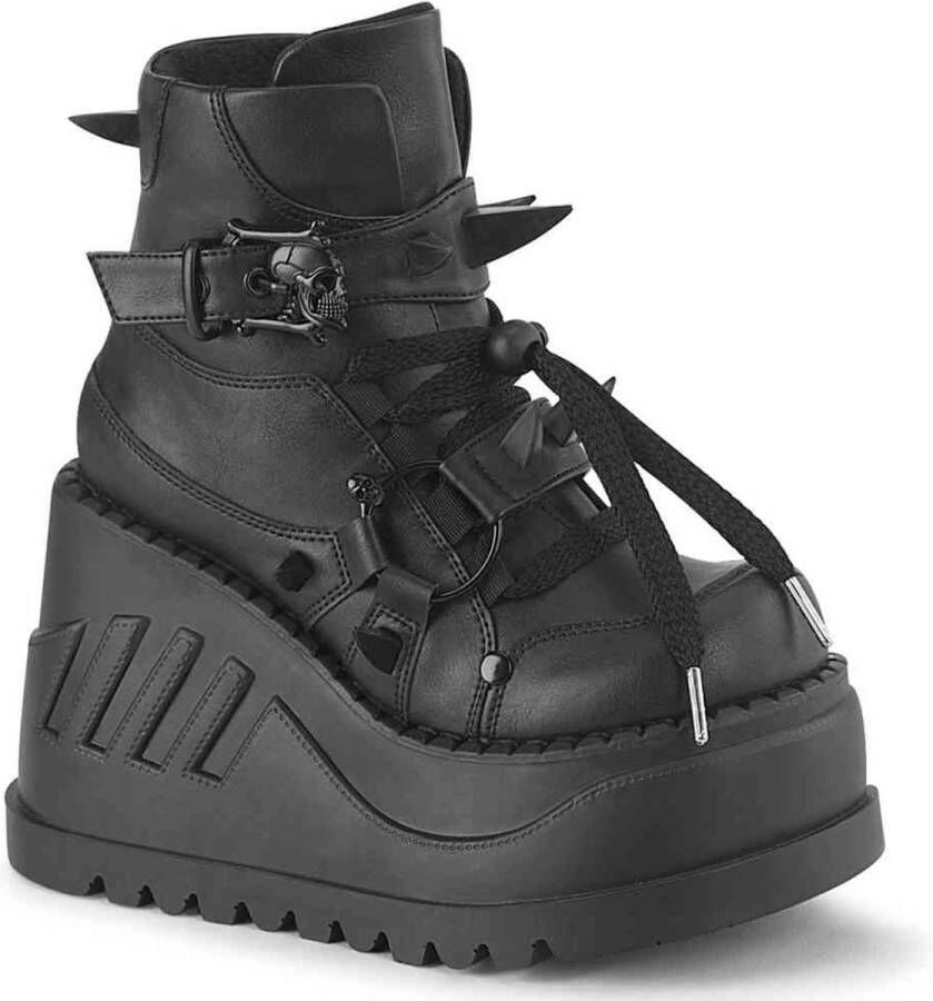DemoniaCult STOMP-60 Plateau Laarzen 40 Shoes Zwart