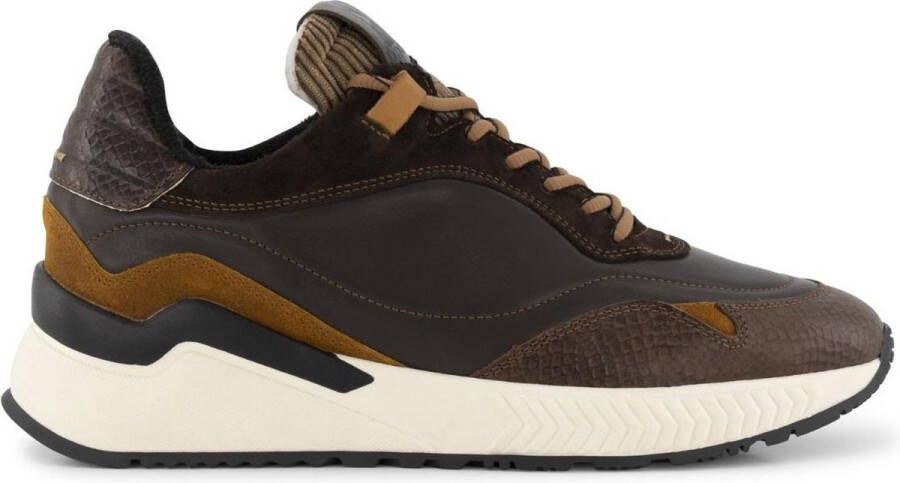 DEN BROECK DenBroeck Baxter St. Casual Leren herensneakers Bruin