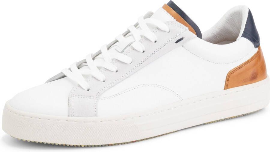 DEN BROECK DenBroeck Beekman St. Leren Heren Sneakers Veterschoenen mannen Wit Leer