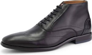 DEN BROECK DenBroeck Gold St. Nette halfhoge veterschoenen Zwart leer
