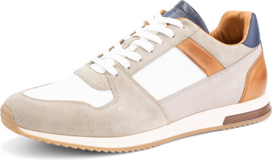 DEN BROECK DenBroeck Leonard St. Heren Sneakers Veterschoenen mannen Zand Beige Leer