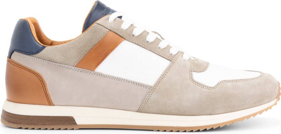 DEN BROECK DenBroeck Leonard St. Heren Sneakers Veterschoenen mannen Zand Beige Leer