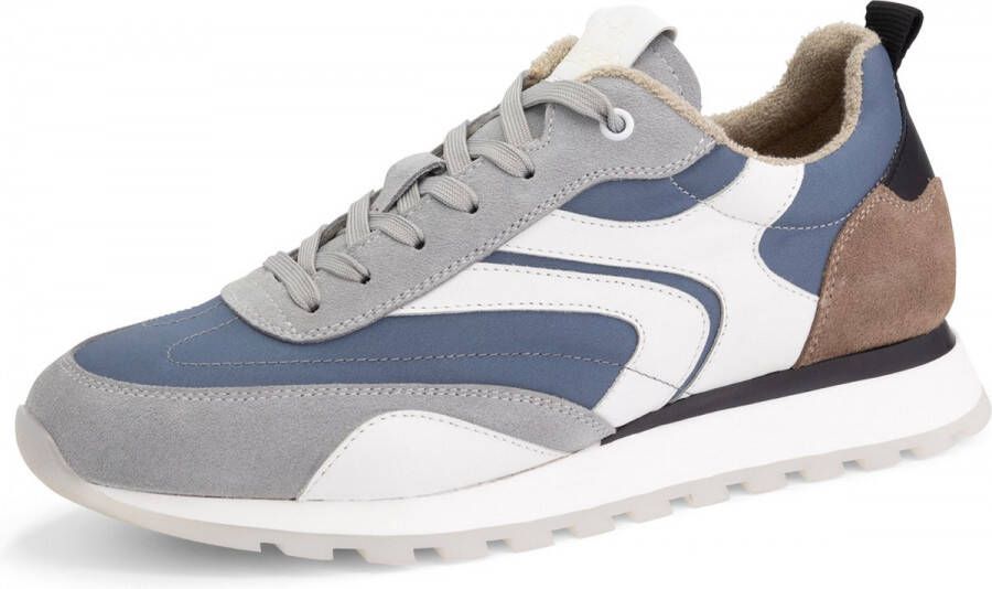 DEN BROECK DenBroeck Morris St. Heren Sneakers Veterschoenen mannen Blauw Grijs Leer