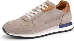 DEN BROECK DenBroeck Nassau St. Leren Herensneakers Veterschoenen mannen Grijs Leer