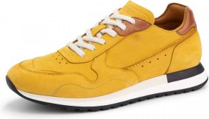 DEN BROECK DenBroeck Nassau St. Leren Herensneakers Veterschoenen mannen Okergeel Leer