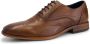 DEN BROECK DenBroeck Platt St. Nette lage heren veterschoenen Cognac Bruin leer - Thumbnail 1