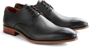 DEN BROECK DenBroeck Rector St. Leather Nette lage veterschoen Zwart
