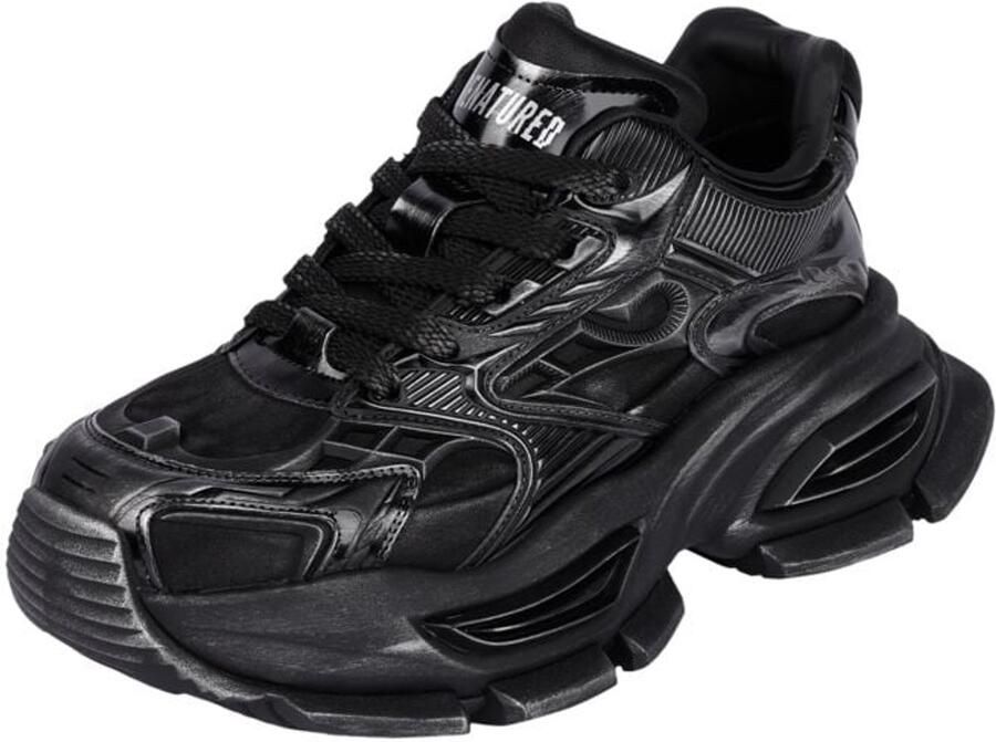Denatured by KOI Orbit Men s Chunky Trainers Black Heren Sneakers zwart