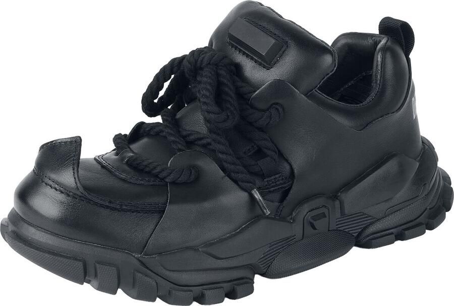 Denatured by KOI Serpentbone Full Grain Leather Men s Utility Shoes Shadow Heren Sneakers zwart