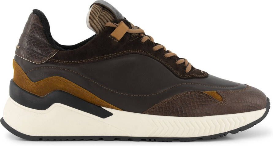 DEN BROECK DenBroeck Baxter St. Casual Leren herensneakers Bruin