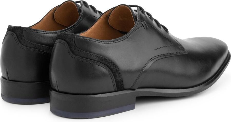 DEN BROECK DenBroeck Edgar St. Nette Leren Lage Veterschoenen Heren Zwart Leer - Foto 5