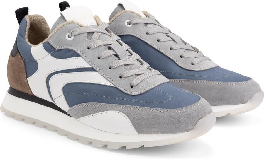 DEN BROECK DenBroeck Morris St. Heren Sneakers Veterschoenen mannen Blauw-Grijs Leer - Foto 6