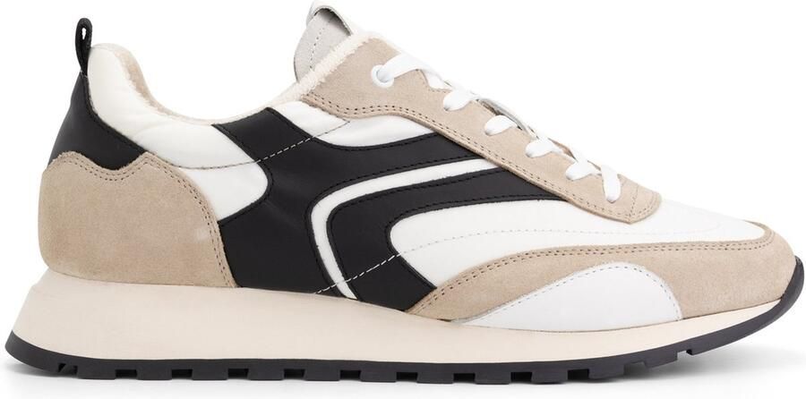 DEN BROECK DenBroeck Morris St. Heren Sneakers Veterschoenen mannen Wit Beige Leer - Foto 2